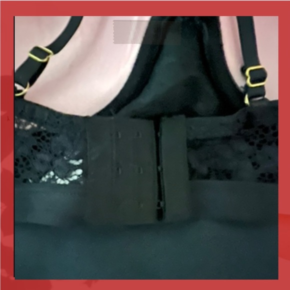 New SPREE INTIMATES BRA size 36C, pink with black lace. - Picture 5 of 7